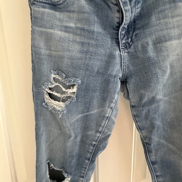 Women’s AG Distressed Denim Super Skinny Ankle Jeans - Size 28 - Picture 7 of 9